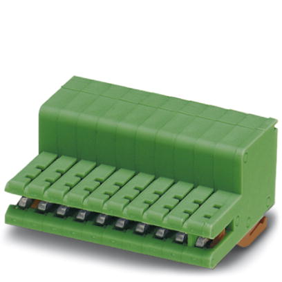 ZEC 1,0/ 3-ST-3,5 C1 R1,3    Direct connectors, Nominal current: 8 A, Nom. voltage: 160 V, Pitch: 3.5 mm, Number of positions: 3, Connection type: Spr