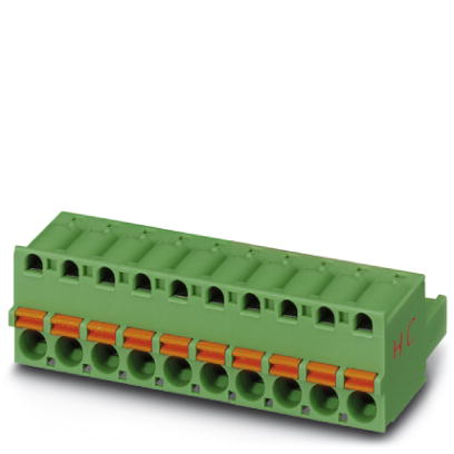 FKC 2,5 HC/10-ST-5,08    Plug component, Nominal current: 16 A, Nom. voltage: 250 V, Pitch: 5.08 mm, Number of positions: 10, Connection type: Spring-