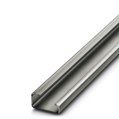 NS 32 UNPERF 2000MM-VPE 10    G-profile DIN rail, material: Steel, unperforated, height 15 mm, width 32 mm, length 2 m