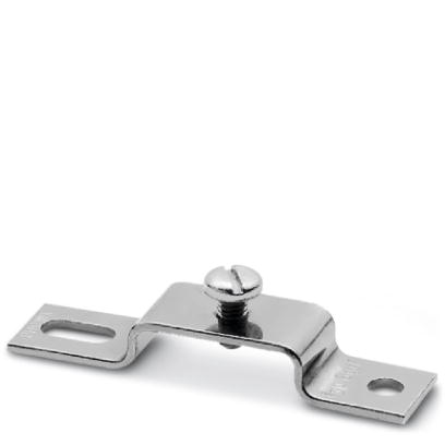 BG/F    Flat bracket, with M6 screw, for fixing DIN rails 12 mm above the mounting surface
