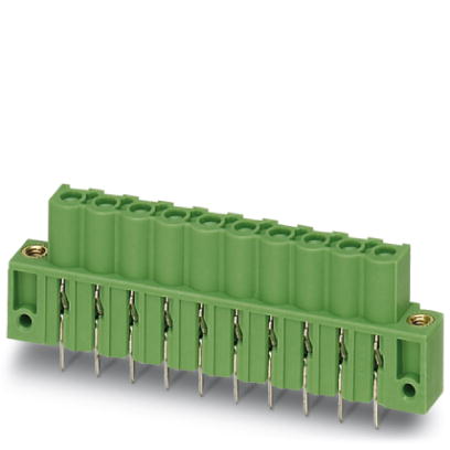 ICV 2,5/13-GF-5,08    Header, Nominal current: 12 A, Nom. voltage: 320 V, Pitch: 5.08 mm, Number of positions: 13, Assembly: Soldering