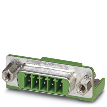 PSC 1,5/ 5-M-PE    Header, Nominal current: 8 A, Nom. voltage: 250 V, Pitch: 3.5 mm, Number of positions: 5, Color: green, Assembly: Soldering