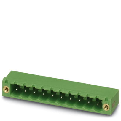 MSTB 2,5 HC/ 9-GF    Header, Nominal current: 16 A, Nom. voltage: 250 V, Pitch: 5 mm, Number of positions: 9, Color: green, Assembly: Soldering
