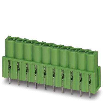 ICV 2,5 HC/ 9-G-5,08    Header, Nominal current: 16 A, Nom. voltage: 320 V, Pitch: 5.08 mm, Number of positions: 9, Color: green, Assembly: Soldering