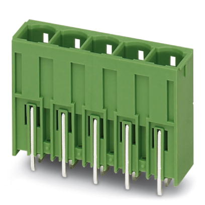 PCV 6-16/ 3-G1-10,16    Header, Nominal current: 76 A, Nom. voltage: 1000 V, Pitch: 10.16 mm, Number of positions: 3, Color: green, Assembly: Solderin