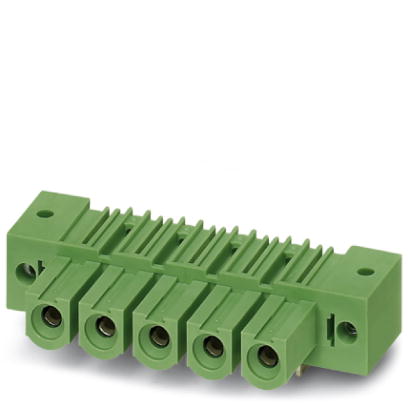 IPC 16/ 2-GF-10,16    Header, Nominal current: 76 A, Nom. voltage: 1000 V, Pitch: 10.16 mm, Number of positions: 2, Color: green, Assembly: Soldering
