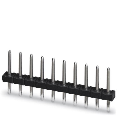 PST 1,0/ 6-3,5    Header, Nominal current: 8 A, Nom. voltage: 160 V, Pitch: 3.5 mm, Number of positions: 6, Color: black, Assembly: Soldering