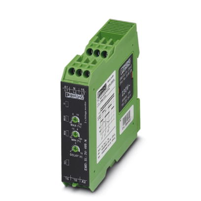 EMD-SL-3V-400-N    Electronic monitoring relay, voltage monitoring in 3-phase networks with N conductor within the range between the thresholds MIN an