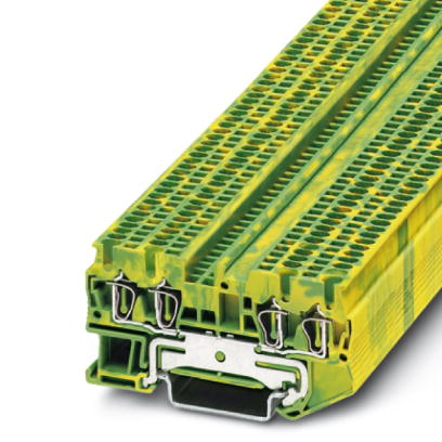 ST 1,5-QUATTRO-PE    Feed-through modular terminal block, Type of connection: Spring-cage connection