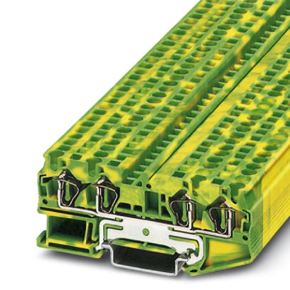 ST 4-QUATTRO-PE    Feed-through modular terminal block, Type of connection: Spring-cage connection,
