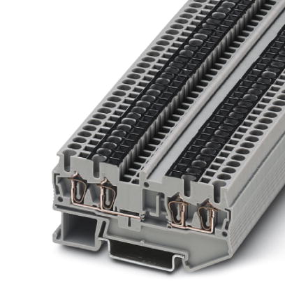 ST 2,5-QUATTRO-U    Feed-through modular terminal block, Type of connection: Spring-cage connection,