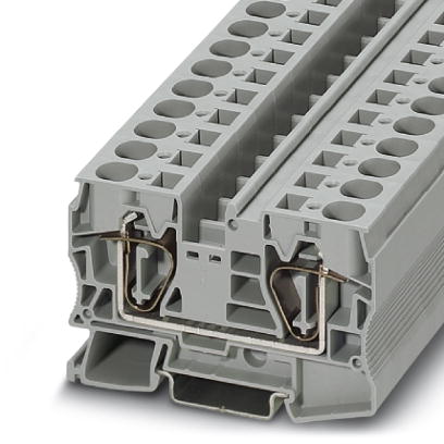 ST 16    Feed-through modular terminal block, Type of connection: Spring-cage connection, Spring-cag