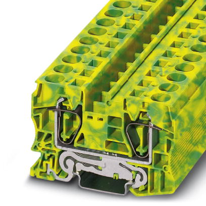 ST 16-PE    Spring cage ground terminal block, Type of connection: Spring-cage connection, Spring-ca