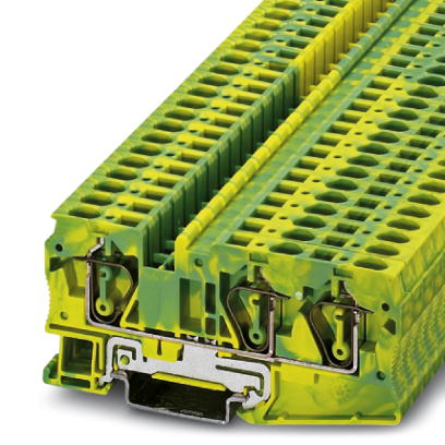 ST 6-TWIN-PE    Feed-through modular terminal block, Type of connection: Spring-cage connection, Cro