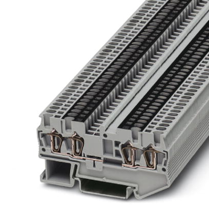 ST 1,5-QUATTRO-U    Feed-through modular terminal block, Type of connection: Spring-cage connection,