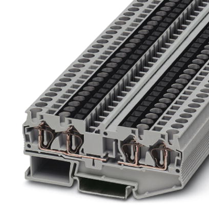 ST 4-QUATTRO-U    Feed-through modular terminal block, Type of connection: Spring-cage connection, C