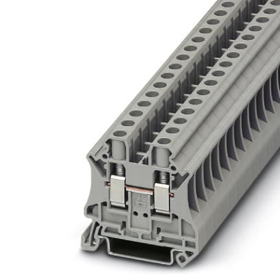 UT 6    Feed-through modular terminal block, Type of connection: Screw connection, Screw connection, Cross section: 0.2 mm? - 10 mm?, AWG 24 - 8, Widt