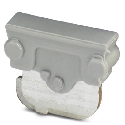 P-FIX    Insulated through connector, Length: 10.5 mm, Width: 4 mm, Color: gray