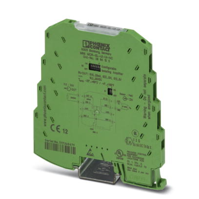 MINI MCR-SL-UI-UI-NC    MCR 3-way isolating amplifier for electrical isolation of analog signals, input/output configurable via DIP switch, with screw