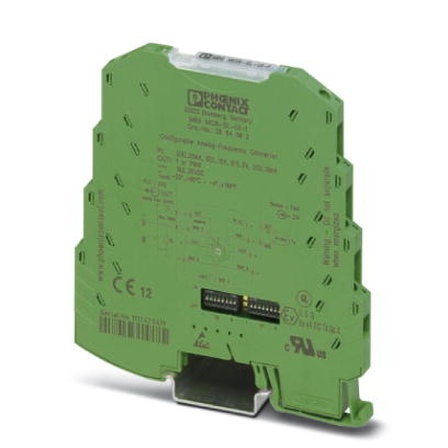 MINI MCR-SL-UI-F    Analog frequency transducers for converting analog standard signals into frequency signals or PWM signals, configurable via DIP sw