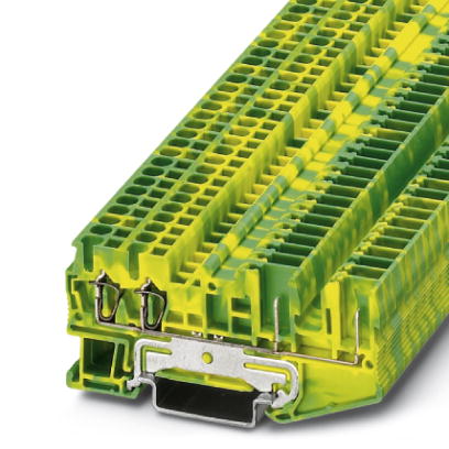 ST 2,5-QUATTRO/2P-PE    Pluggable spring-cage modular terminal block, Type of connection: Spring-cag