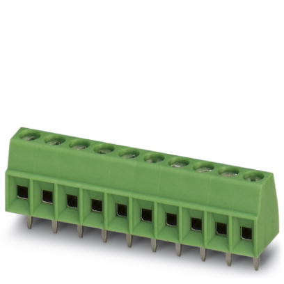 MKDS 1/ 2-3,81    PC terminal block, Nominal current: 10 A, Nom. voltage: 160 V, Pitch: 3.81 mm, Number of positions: 2, Type of connection: Screw con