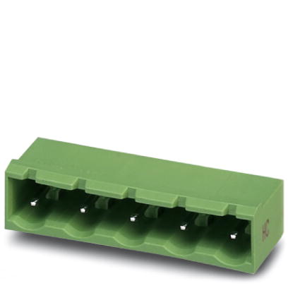 GMSTBA 2,5 HC/ 8-G-7,62    Header, Nominal current: 16 A, Nom. voltage: 400 V, Pitch: 7.62 mm, Number of positions: 8, Color: green, Assembly: Solderi