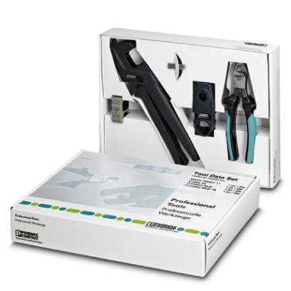 TOOL DATA SET    Tool set consisting of:CRIMPFOX MULTI basic pliers unit, CRIMPFOX MULTI die for crimping RJ45 contacts, stripping tool DATA TWIST 11