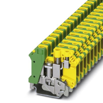 UK 10-PLUS-PE    1-level terminal block with double connection on one side, cross section: 0.5 - 10