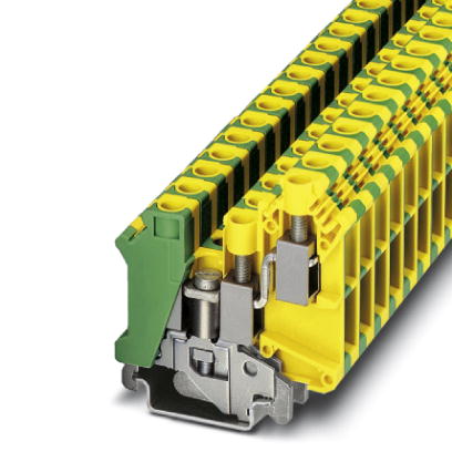 UK 10-TWIN-PE    1-level terminal block with double connection on one side, cross section: 0.5 - 10
