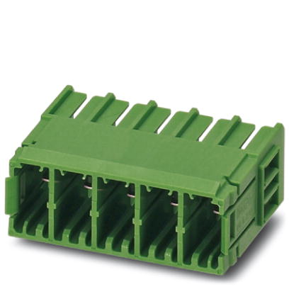 PC 5/ 2-G-7,62    Header, Nominal current: 41 A, Nom. voltage: 500 V, Pitch: 7.62 mm, Number of positions: 2, Color: green, Assembly: Soldering