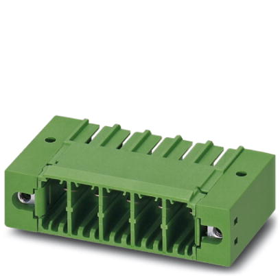 PC 5/ 2-GF-7,62    Header, Nominal current: 41 A, Nom. voltage: 500 V, Pitch: 7.62 mm, Number of positions: 2, Color: green, Assembly: Soldering