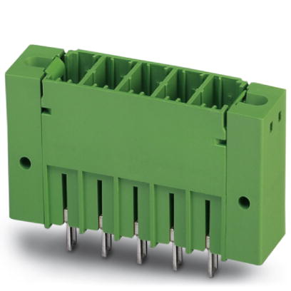 PCV 5/ 2-GF-7,62    Header, Nominal current: 41 A, Nom. voltage: 500 V, Pitch: 7.62 mm, Number of positions: 2, Color: green, Assembly: Soldering