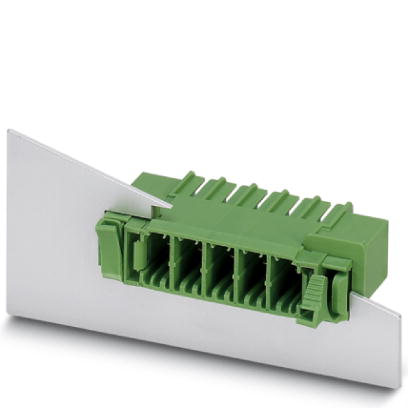 DFK-PC 5/10-G-7,62    Header, Nominal current: 41 A, Nom. voltage: 500 V, Pitch: 7.62 mm, Number of positions: 10, Color: green, Assembly: Soldering
