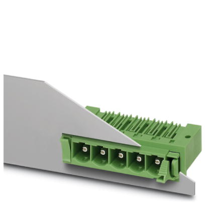 DFK-PC 6-16/ 2-G-10,16    Header, Nominal current: 76 A, Nom. voltage: 1000 V, Pitch: 10.16 mm, Number of positions: 2, Color: green, Assembly: Solder