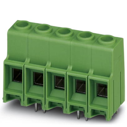 MKDS 10 HV/ 2-ZB-10,16    PC terminal block, Nominal current: 76 A, Nom. voltage: 800 V, Pitch: 10.16 mm, Number of positions: 2, Type of connection: