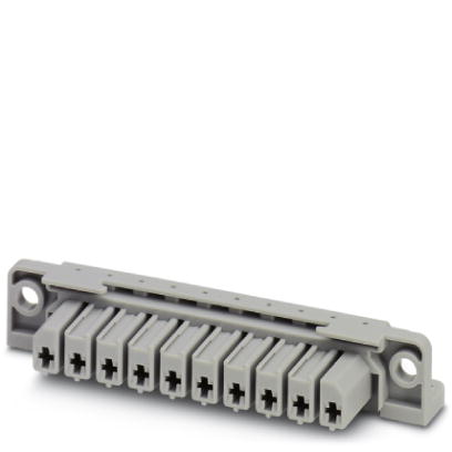 HCC 4-FC    Female insert, Type of connection: Crimp connection, Crimp connection, Width: 92 mm, Height: 17 mm, Color: gray, Mounting type: Direct scr