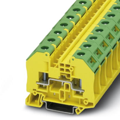 RT 5-PE    Ground terminal block with bolt connection, cross section: 0.1 - 6 mm^2, AWG: 26 - 10, wi