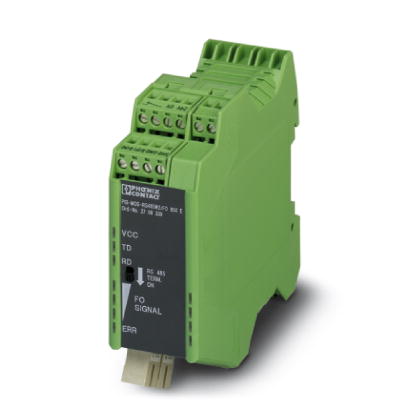 PSI-MOS-RS485W2/FO1300 E    FO converter with integrated optical diagnostics, alarm contact, for RS-485 2-wire bus systems (SUCONET K, MODBUS ...) up