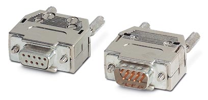 IBS DSUB 9/C Bus connector set, crimp connection, male/female connector