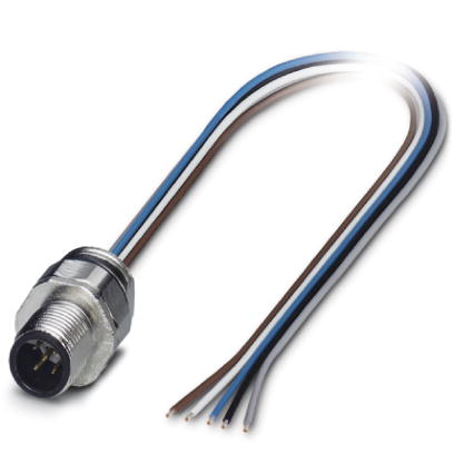 SACC-EC-M12MSB-5CON-PG9/0,5    Sensor/Actuator flush-type plug, 5-pos., M12, B-coded, front/screw mounting with PG9 thread, can be positioned, with 0.