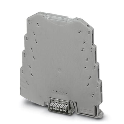 ME MAX 6,2 SC-TBUS 4-4 KMGY    Extra slim electronic housing for DIN rail bus connector, pitch 6.2 mm, 4 connection levels, 8-pos. with screw connecti