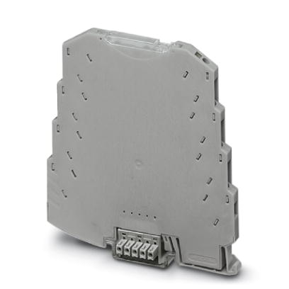 ME MAX 6,2 SP-TBUS 4-4 KMGY    Extra slim electronic housing for DIN rail bus connector, pitch 6.2 mm, 4 connection levels, 8-pos. with spring-cage co