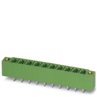 MCV 1,5/ 2-GF-5,08    Header, Nominal current: 8 A, Nom. voltage: 250 V, Pitch: 5.08 mm, Number of positions: 2, Color: green, Assembly: Soldering