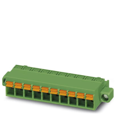 FKCN 2,5/ 3-STF    Plug component, Nominal current: 12 A, Nom. voltage: 320 V, Pitch: 5 mm, Number of positions: 3, Connection type: Spring-cage conn.