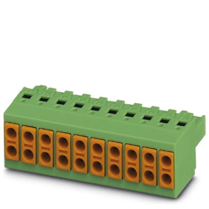 TVFKC 1,5/ 4-ST    Plug component, Nominal current: 10 A, Nom. voltage: 250 V, Pitch: 5 mm, Number of positions: 4, Connection type: Spring-cage conn.