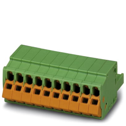 QC 1,5/ 2-ST    Plug component, Nominal current: 12 A, Nom. voltage: 500 V, Pitch: 5 mm, Number of positions: 2, Color: green