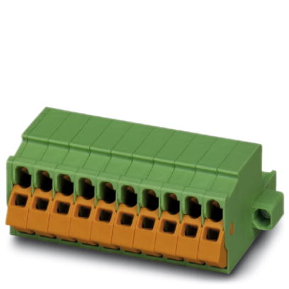 QC 1,5/12-STF    Plug component, Nominal current: 12 A, Nom. voltage: 500 V, Pitch: 5 mm, Number of positions: 12, Color: green