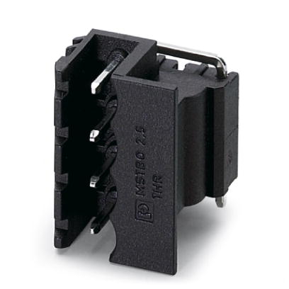 MSTBO 2,5/ 3 G1L THRR44 BK    Header, Nominal current: 16 A, Nom. voltage: 250 V, Pitch: 5 mm, Number of positions: 3, Color: black, Assembly: Taped S