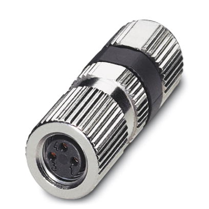 SACC-M 8FS-3PCON    Sensor/actuator connector, female, straight, 3-pos., M8, Piercecon^?, metal knurl, cable diameter max. 5 mm